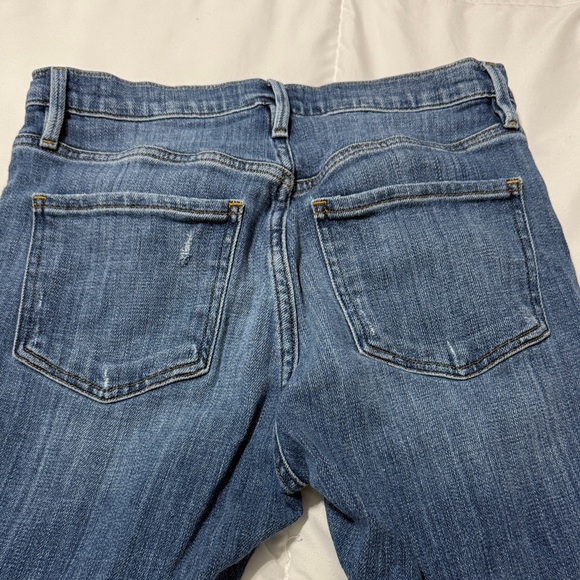 FRAME denim Le Beau boyfriend Women's Blue Distressed Jeans - Picture 4 of 6